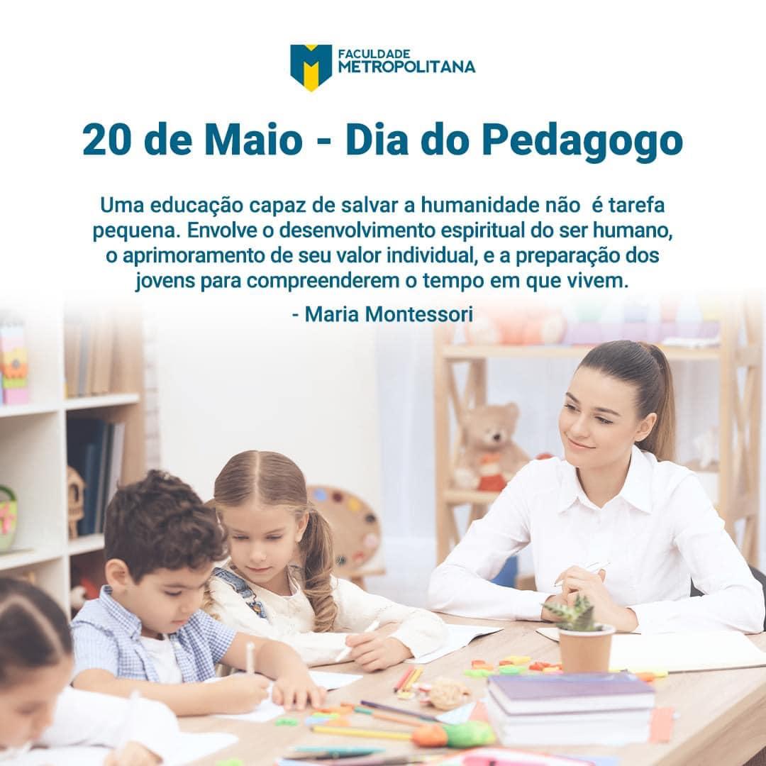 20 de Maio - Dia do Pedagogo