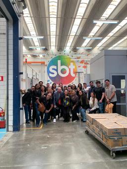 Visita ao SBT em São Paulo