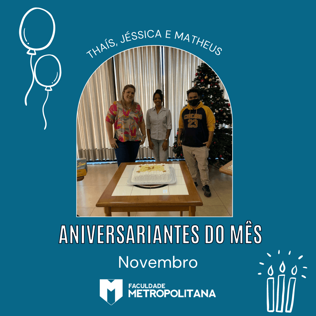 Aniversariantes do mês de Novembro