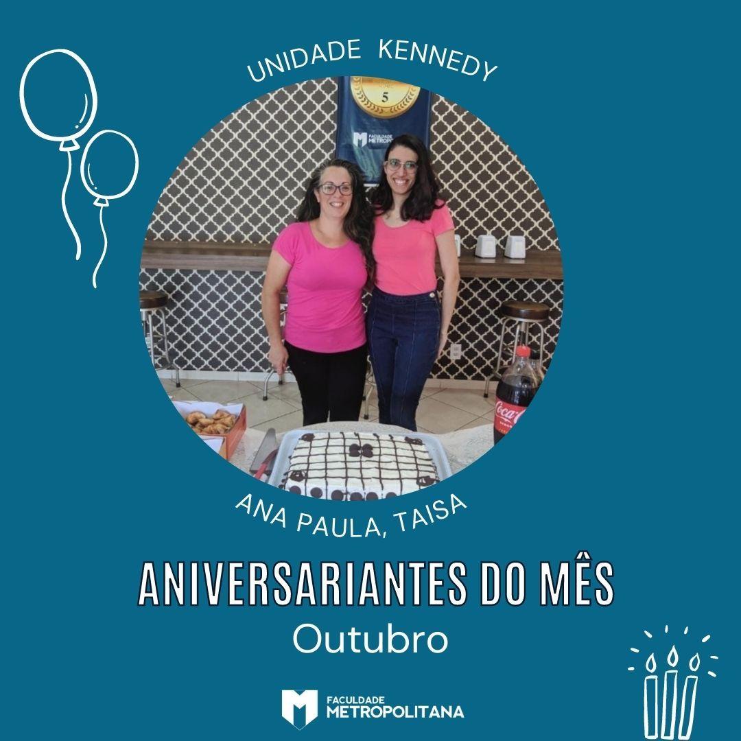 Aniversariantes do mês de Outubro 2022