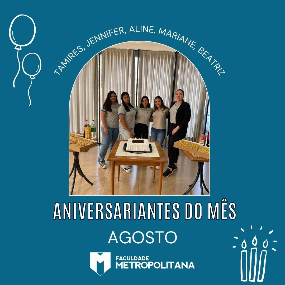 Aniversariantes mês de Agosto