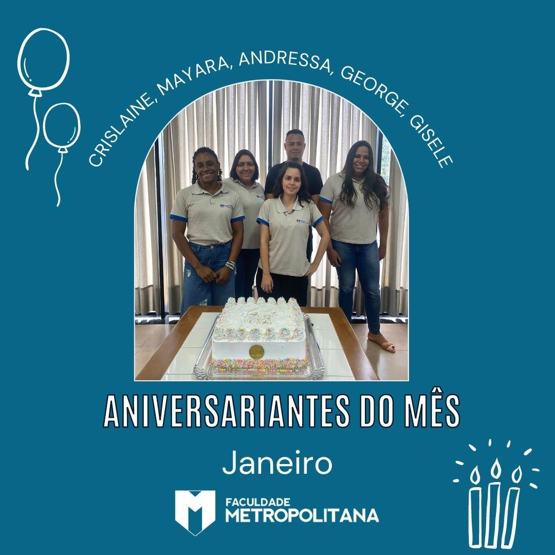 ANIVERSARIANTES MÊS DE JANEIRO