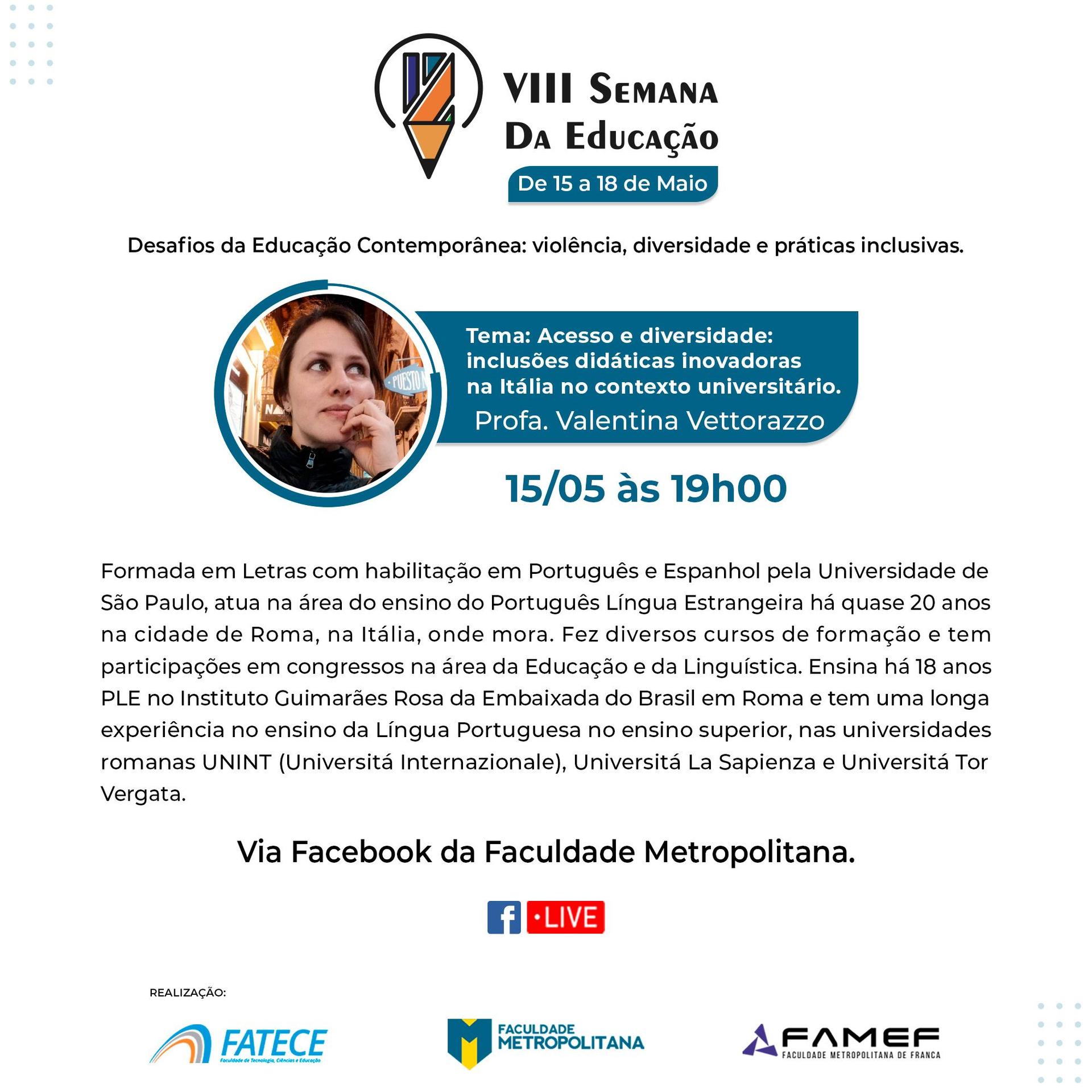 Começa hoje a VIII Semana da Educação