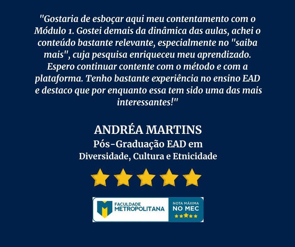 Depoimento de alunos
