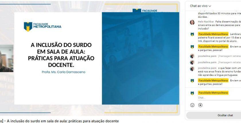 Projeto diálogo aberto realiza mais uma edição sobre inclusão