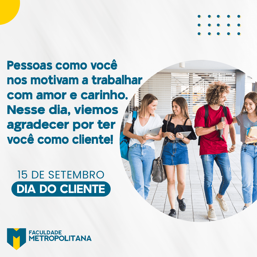 Feliz Dia do Cliente