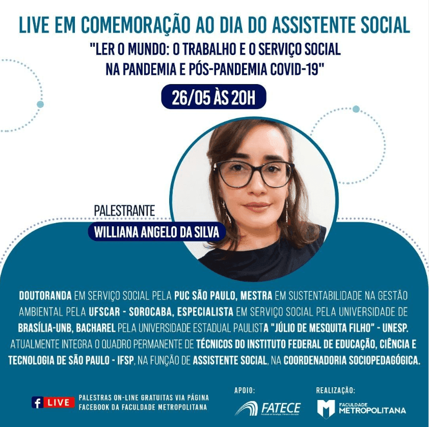 Live em Comemoração ao Dia da Assistente Social