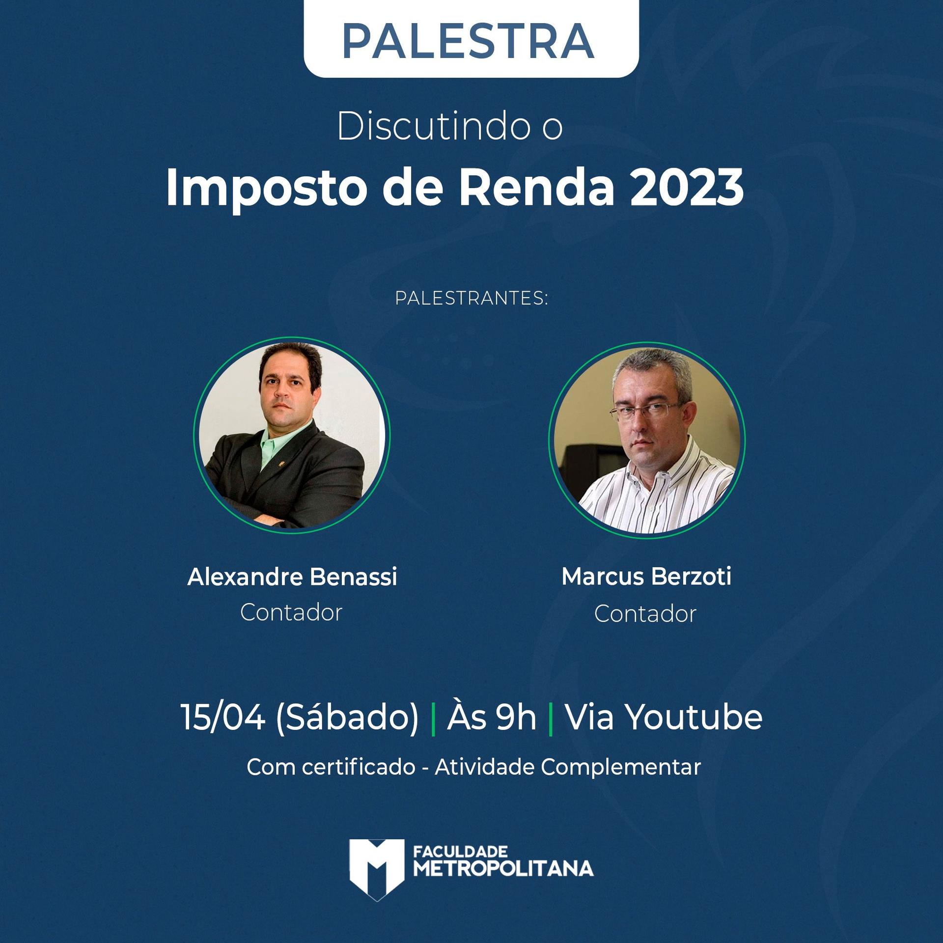 Palestra: Discutindo o Imposto de Renda