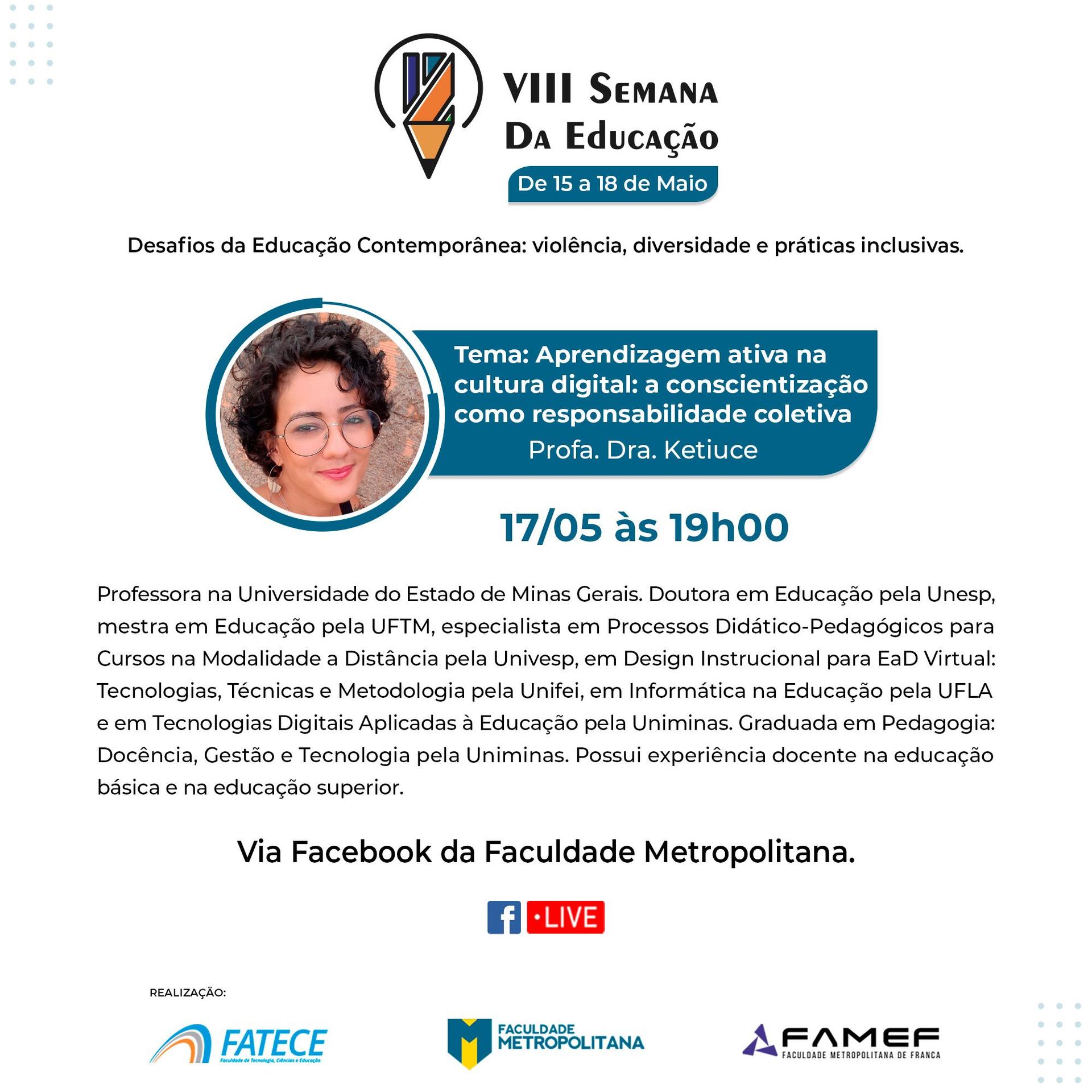 VIII Semana da Educação - 3º dia