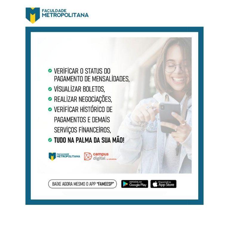 FACULDADE METROPOLITANA LANÇA APLICATIVO COM FACILIDADES PARA OS ESTUDANTES