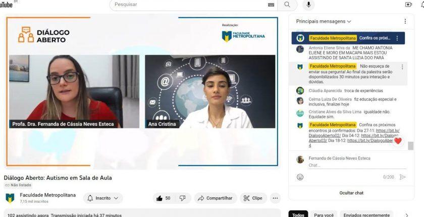 Projeto diálogo aberto discute sobre o autismo em sala de aula