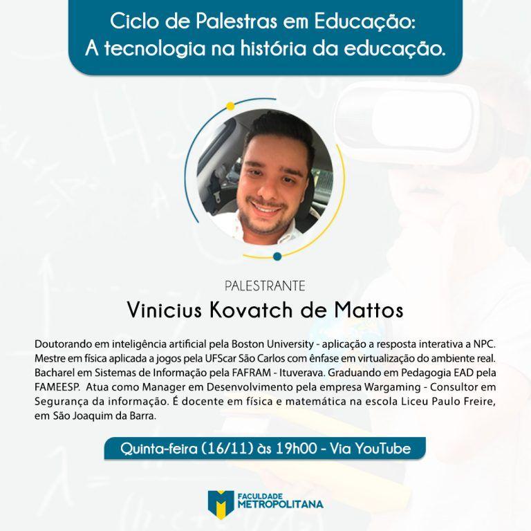 Ciclo de palestras aborda tema a tecnologia na educação