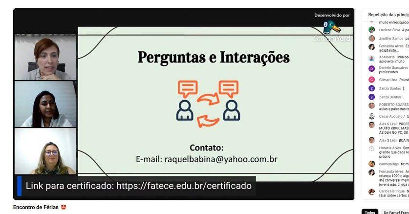 Nosso encontro de Férias foi um sucesso!