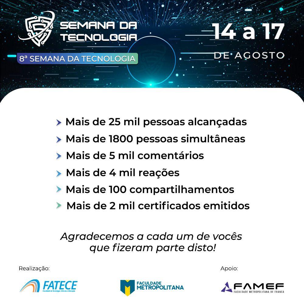 8ª edição da Semana da Tecnologia é encerrada com sucesso de público