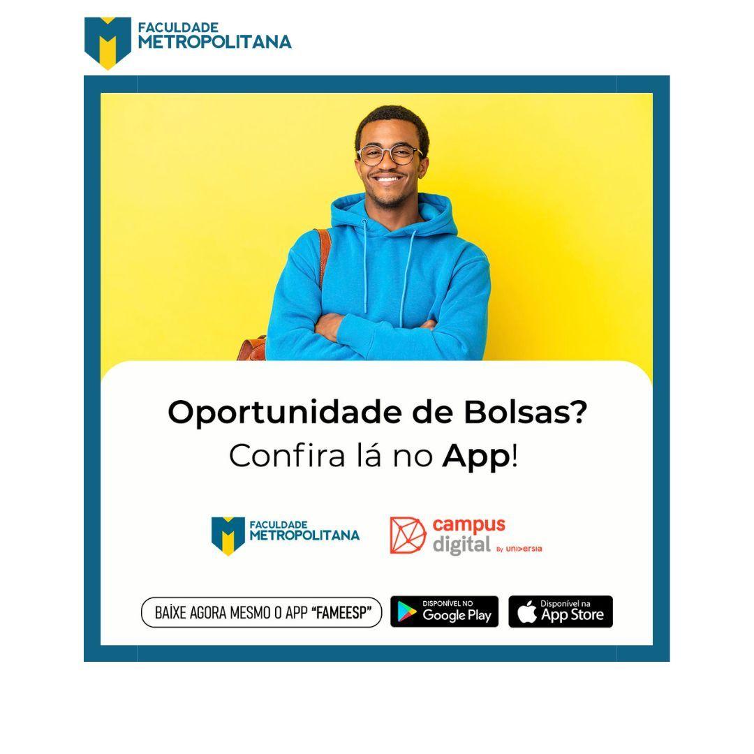 Aplicativo FAMEESP auxilia na busca por Bolsas de Estudos