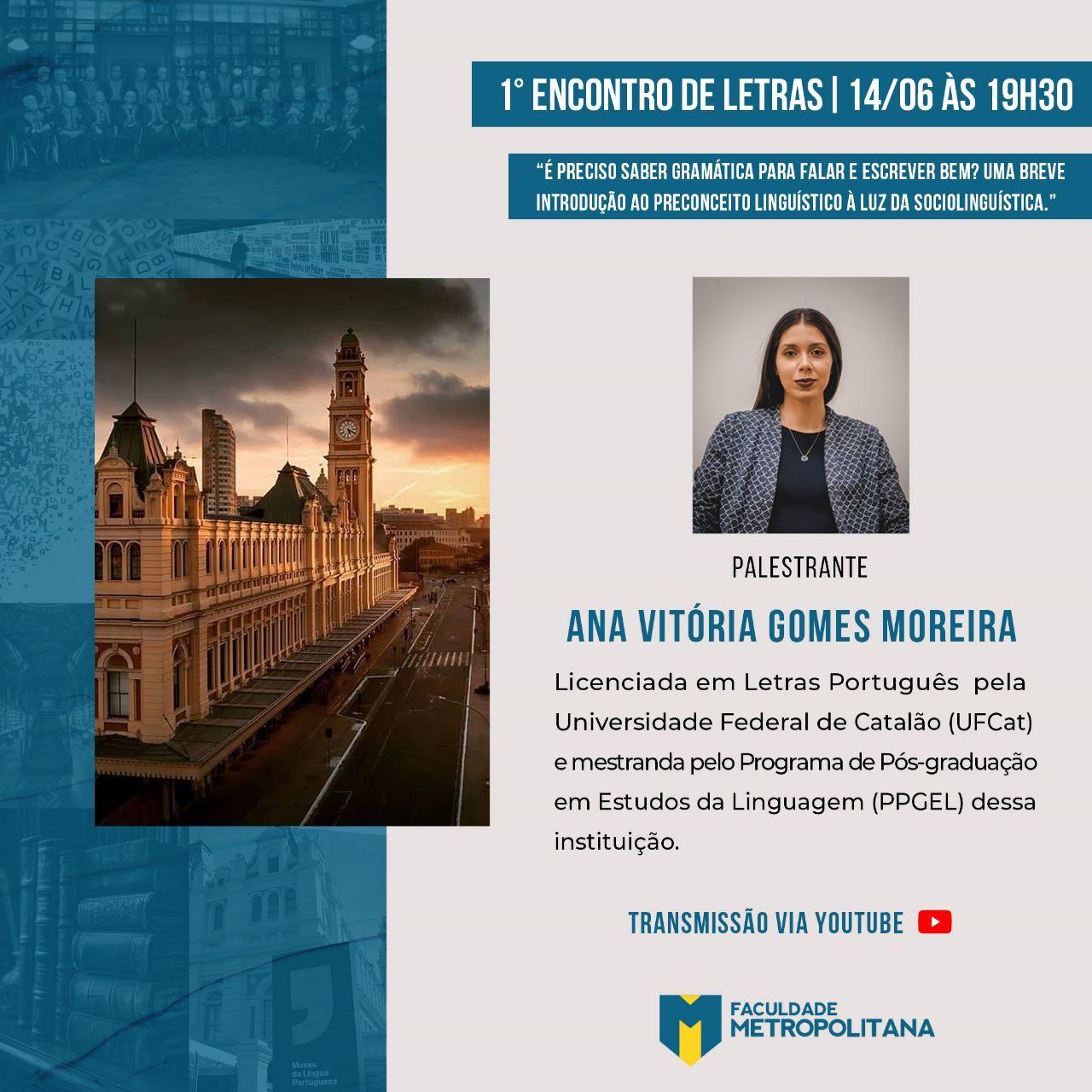 Ciclo de palestras do curso de graduação em Letras