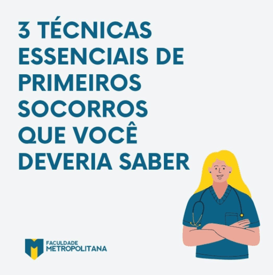 Conheça 3 técnicas de primeiros socorros para o dia a dia