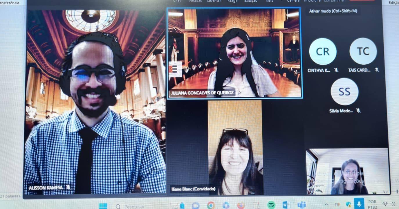 Discentes da graduação fazem uma visita on-line Palácio da Justiça/ Tribunal de Justiça de SP