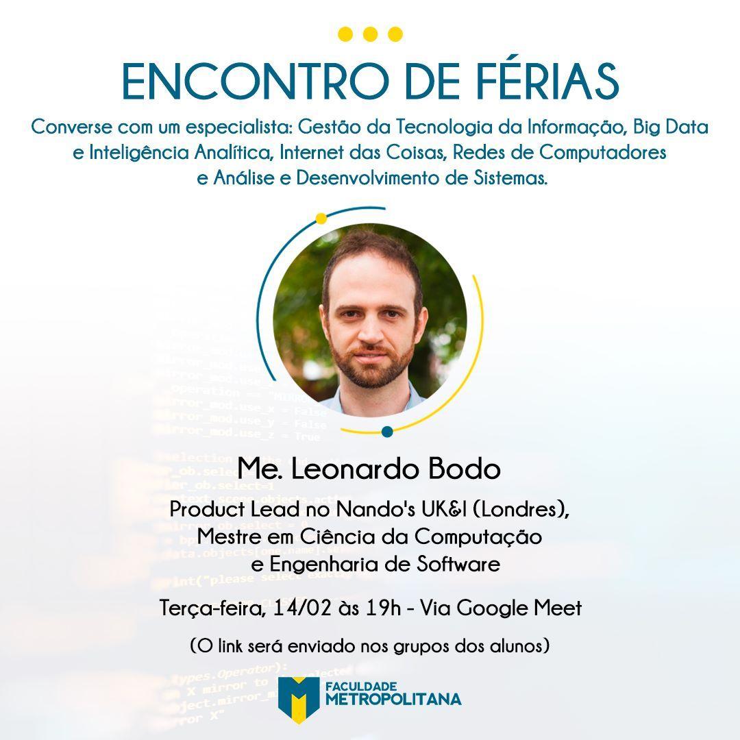 Encontro de Férias: Conversa com um especialista em Ciência da Computação e Engenharia de Software