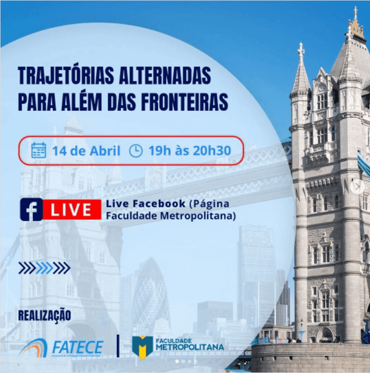 Palestra sobre: Trajetórias alternadas para além das fronteiras
