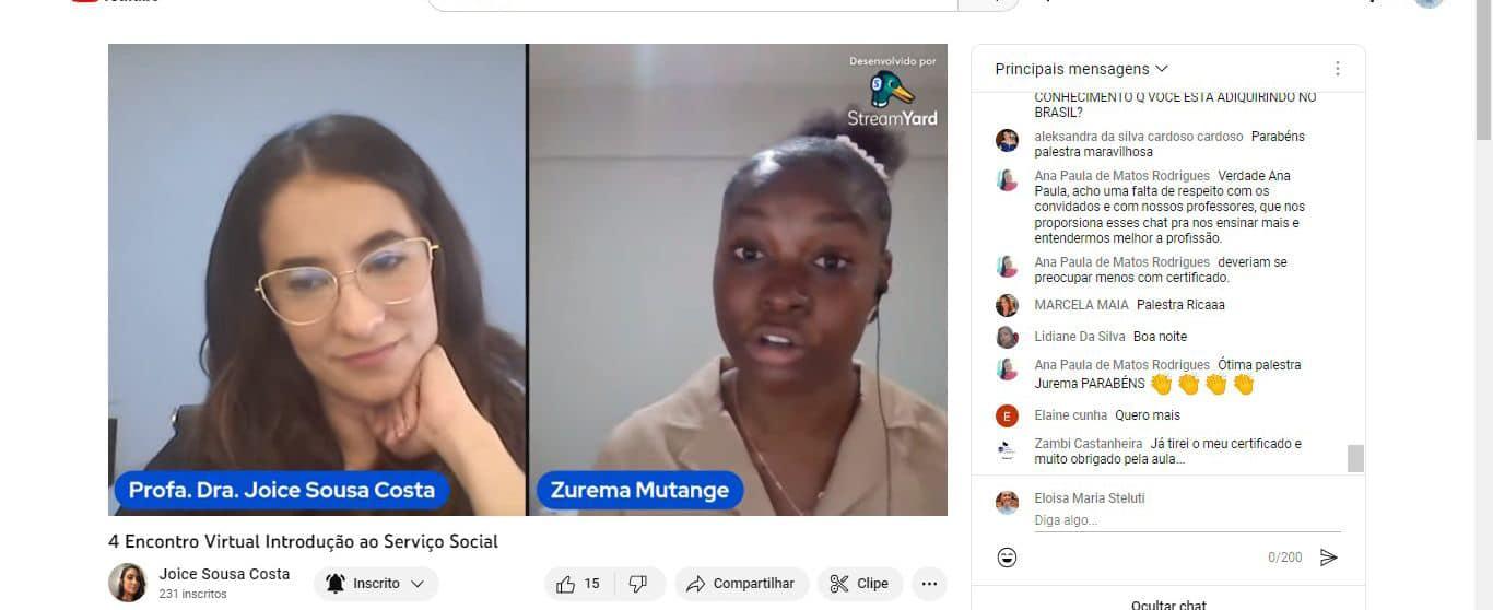 Palestrante angolana participa de Encontro Virtual sobre Empreendedorismo