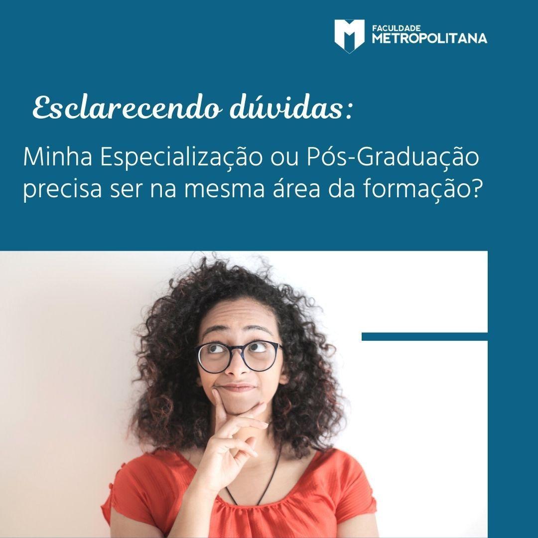 Pode-se realizar uma Pós-Graduação em uma área diferente da graduação?